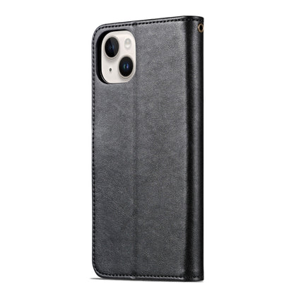 For iPhone 15 AZNS Sheepskin Texture Flip Leather Phone Case(Black) - iPhone 15 Cases by AZNS | Online Shopping UK | buy2fix