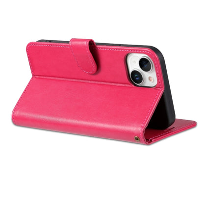 For iPhone 15 Plus AZNS Sheepskin Texture Flip Leather Phone Case(Red) - iPhone 15 Plus Cases by AZNS | Online Shopping UK | buy2fix