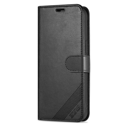 For iPhone 16e AZNS Sheepskin Texture Flip Leather Phone Case(Black) - iPhone 16e Cases by AZNS | Online Shopping UK | buy2fix