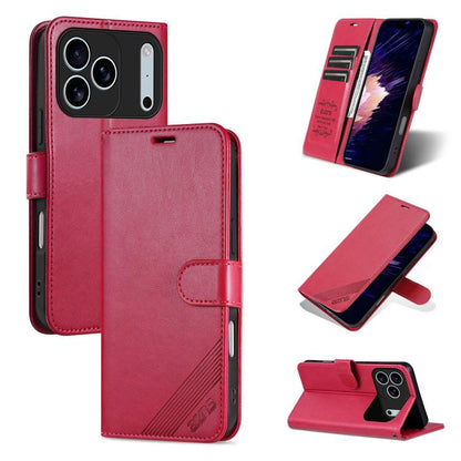 For iPhone 17 Pro Max AZNS Sheepskin Texture Flip Leather Phone Case(Red) - iPhone 17 Pro Max Cases by AZNS | Online Shopping UK | buy2fix