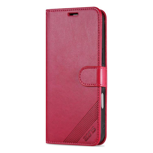 For iPhone 17 Pro Max AZNS Sheepskin Texture Flip Leather Phone Case(Red) - iPhone 17 Pro Max Cases by AZNS | Online Shopping UK | buy2fix