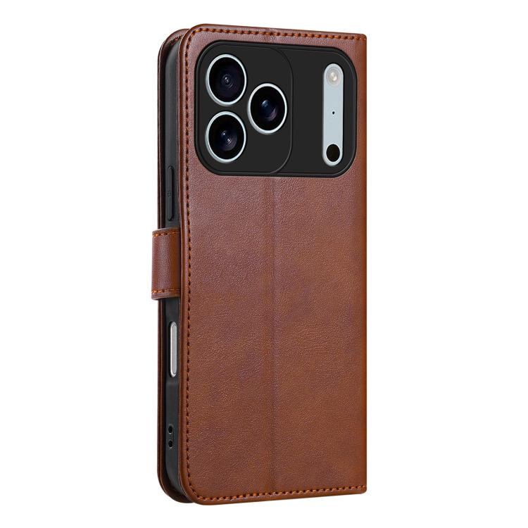 For iPhone 17 Pro Max AZNS Sheepskin Texture Flip Leather Phone Case(Brown) - iPhone 17 Pro Max Cases by AZNS | Online Shopping UK | buy2fix