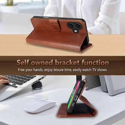 For iPhone 17 AZNS Sheepskin Texture Flip Leather Phone Case(Red) - iPhone 17 Cases by AZNS | Online Shopping UK | buy2fix