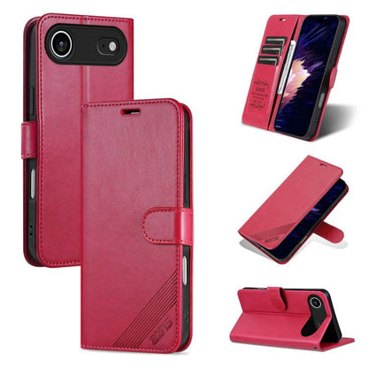 For iPhone Air AZNS Sheepskin Texture Flip Leather Phone Case(Red) - iPhone Air Cases by AZNS | Online Shopping UK | buy2fix