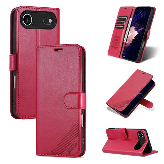 For iPhone Air AZNS Sheepskin Texture Flip Leather Phone Case(Red) - iPhone Air Cases by AZNS | Online Shopping UK | buy2fix