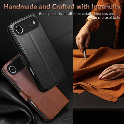 For iPhone Air AZNS Sheepskin Texture Flip Leather Phone Case(Brown) - iPhone Air Cases by AZNS | Online Shopping UK | buy2fix