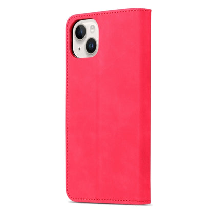 For iPhone 15 Plus AZNS Skin Feel Calf Texture Flip Leather Phone Case(Red) - iPhone 15 Plus Cases by AZNS | Online Shopping UK | buy2fix