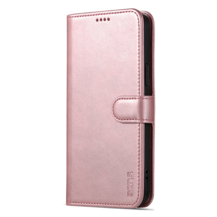 For iPhone 15 Plus AZNS Skin Feel Calf Texture Flip Leather Phone Case(Rose Gold) - iPhone 15 Plus Cases by AZNS | Online Shopping UK | buy2fix