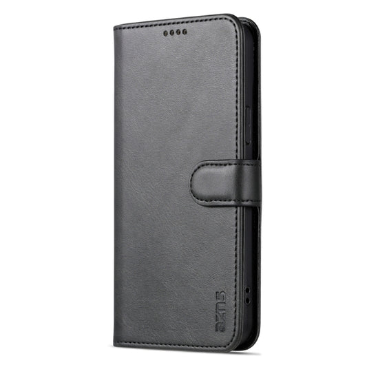 For iPhone 15 Plus AZNS Skin Feel Calf Texture Flip Leather Phone Case(Black) - iPhone 15 Plus Cases by AZNS | Online Shopping UK | buy2fix