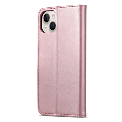 For iPhone 15 AZNS Skin Feel Calf Texture Flip Leather Phone Case(Rose Gold) - iPhone 15 Cases by AZNS | Online Shopping UK | buy2fix