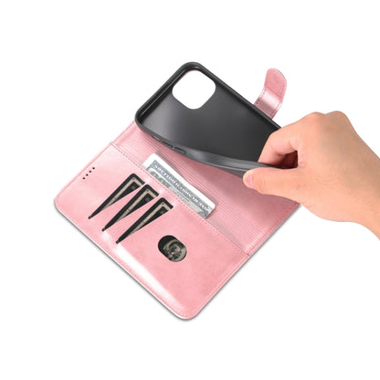 For iPhone 15 AZNS Skin Feel Calf Texture Flip Leather Phone Case(Rose Gold) - iPhone 15 Cases by AZNS | Online Shopping UK | buy2fix