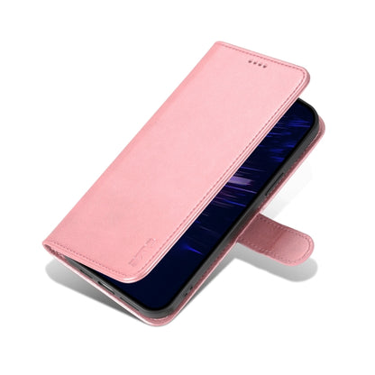 For iPhone 15 AZNS Skin Feel Calf Texture Flip Leather Phone Case(Rose Gold) - iPhone 15 Cases by AZNS | Online Shopping UK | buy2fix