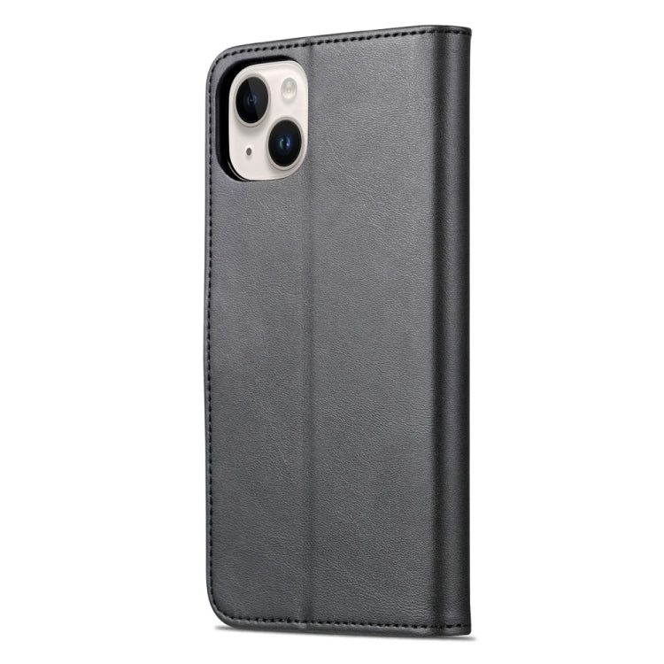 For iPhone 15 AZNS Skin Feel Calf Texture Flip Leather Phone Case(Black) - iPhone 15 Cases by AZNS | Online Shopping UK | buy2fix