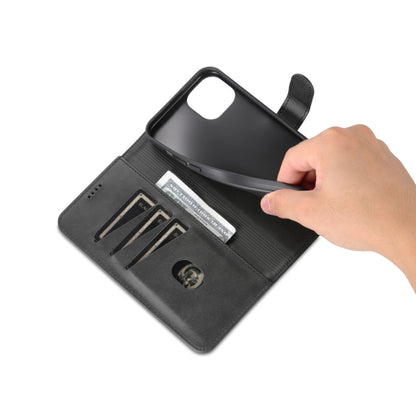 For iPhone 15 AZNS Skin Feel Calf Texture Flip Leather Phone Case(Black) - iPhone 15 Cases by AZNS | Online Shopping UK | buy2fix