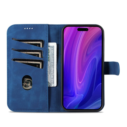 For iPhone 15 Pro AZNS Skin Feel Calf Texture Flip Leather Phone Case(Blue) - iPhone 15 Pro Cases by AZNS | Online Shopping UK | buy2fix