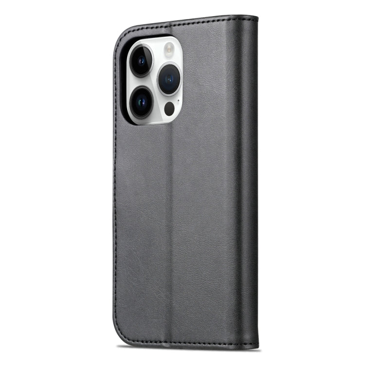 For iPhone 15 Pro AZNS Skin Feel Calf Texture Flip Leather Phone Case(Black) - iPhone 15 Pro Cases by AZNS | Online Shopping UK | buy2fix