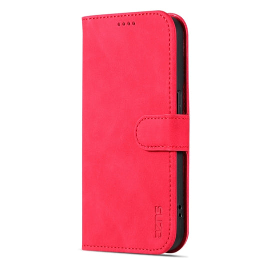 For iPhone 15 Pro Max AZNS Skin Feel Calf Texture Flip Leather Phone Case(Red) by AZNS
