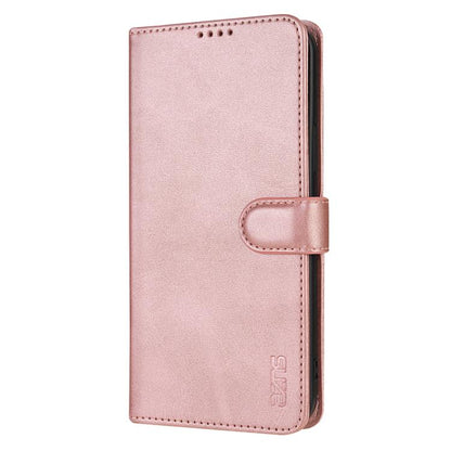 For iPhone 16e AZNS Skin Feel Calf Texture Flip Leather Phone Case(Rose Gold) - iPhone 16e Cases by AZNS | Online Shopping UK | buy2fix