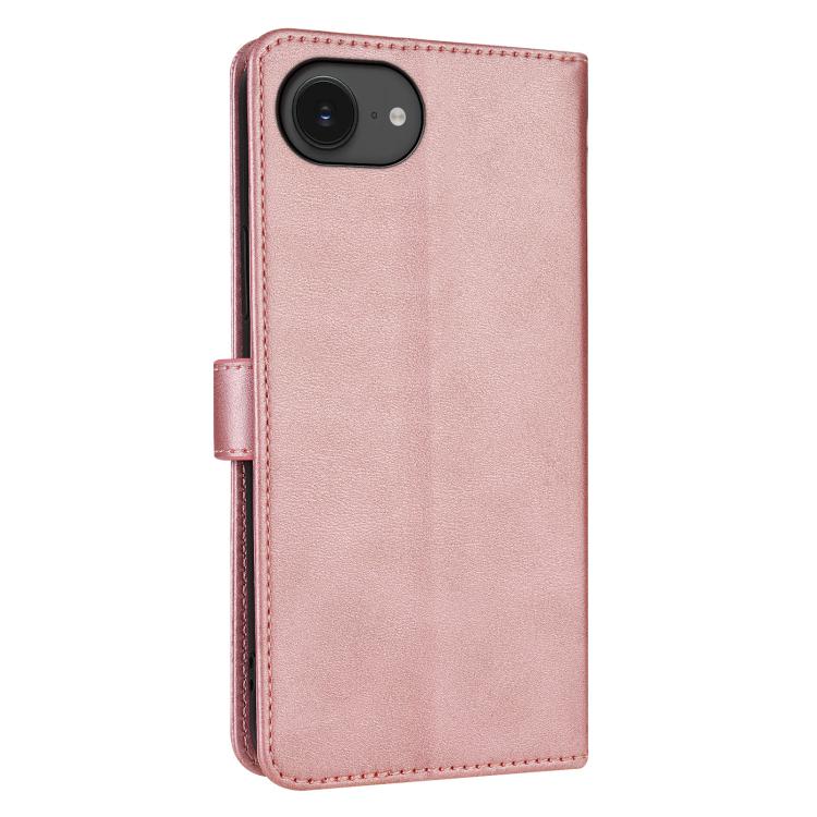 For iPhone 16e AZNS Skin Feel Calf Texture Flip Leather Phone Case(Rose Gold) - iPhone 16e Cases by AZNS | Online Shopping UK | buy2fix