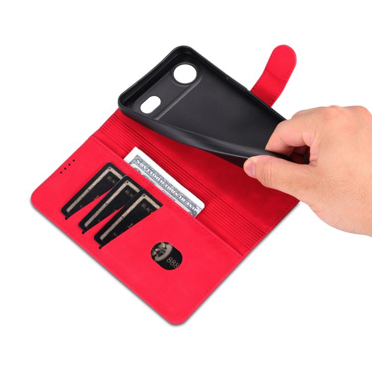 For iPhone Air AZNS Skin Feel Calf Texture Flip Leather Phone Case(Red) - iPhone Air Cases by AZNS | Online Shopping UK | buy2fix