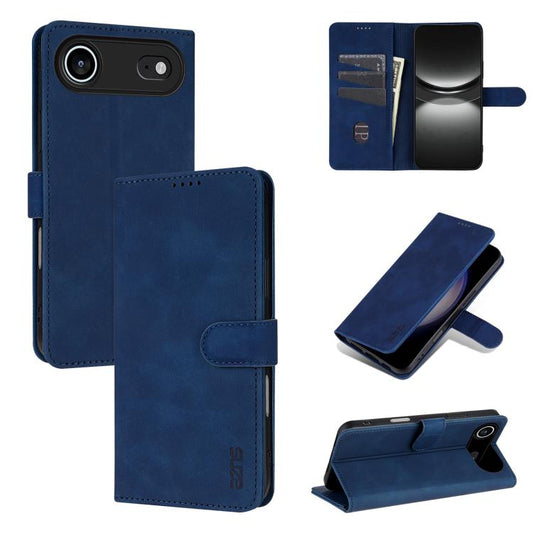 For iPhone Air AZNS Skin Feel Calf Texture Flip Leather Phone Case(Blue) - iPhone Air Cases by AZNS | Online Shopping UK | buy2fix