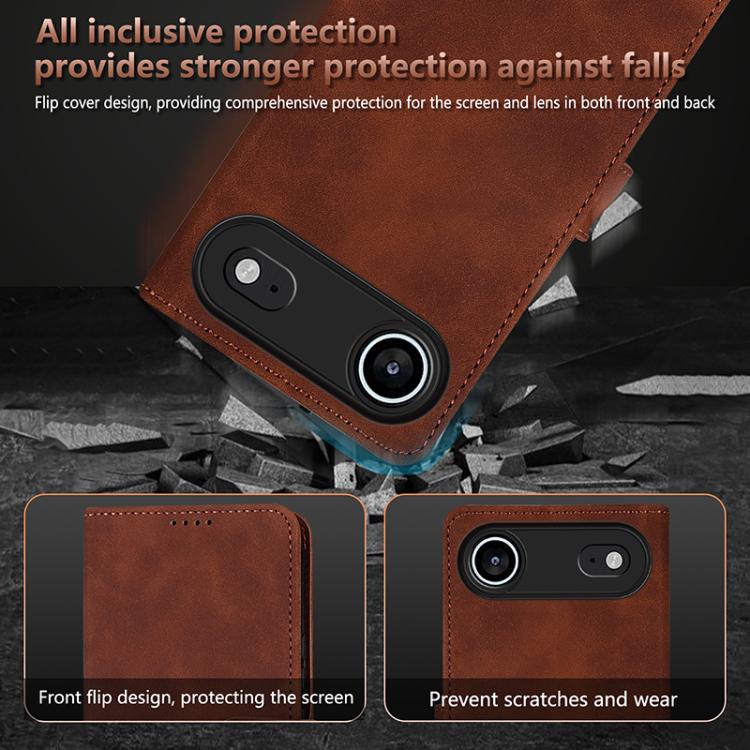 For iPhone Air AZNS Skin Feel Calf Texture Flip Leather Phone Case(Black) - iPhone Air Cases by AZNS | Online Shopping UK | buy2fix