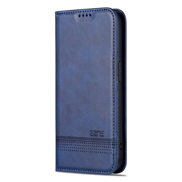 For iPhone 15 Pro AZNS Magnetic Calf Texture Flip Leather Phone Case(Dark Blue) - iPhone 15 Pro Cases by AZNS | Online Shopping UK | buy2fix