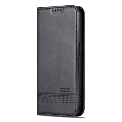 For iPhone 15 Pro AZNS Magnetic Calf Texture Flip Leather Phone Case(Black) - iPhone 15 Pro Cases by AZNS | Online Shopping UK | buy2fix