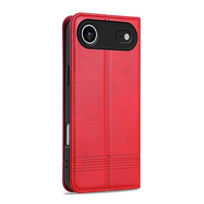 For iPhone 17 Air AZNS Magnetic Calf Texture Flip Leather Phone Case(Red) - iPhone 17 Air Cases by AZNS | Online Shopping UK | buy2fix