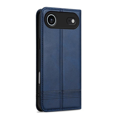 For iPhone 17 Air AZNS Magnetic Calf Texture Flip Leather Phone Case(Dark Blue) - iPhone 17 Air Cases by AZNS | Online Shopping UK | buy2fix
