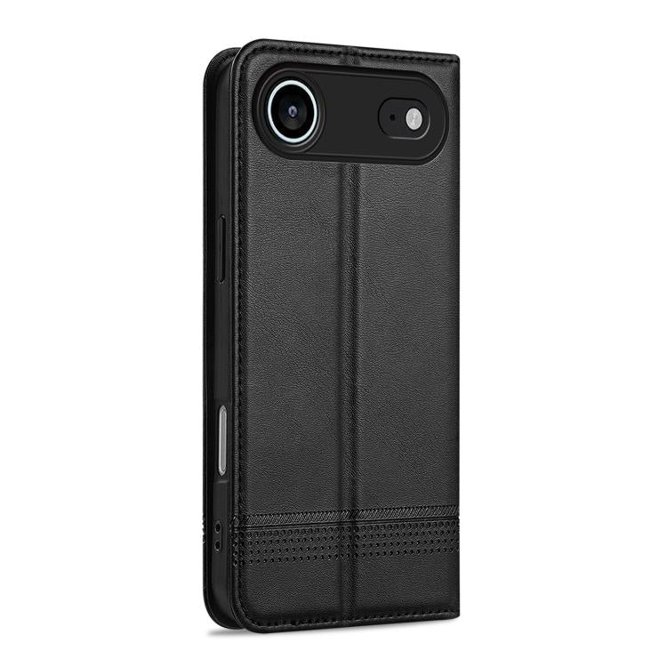 For iPhone Air AZNS Magnetic Calf Texture Flip Leather Phone Case(Black) - iPhone Air Cases by AZNS | Online Shopping UK | buy2fix