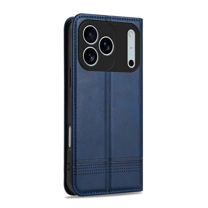 For iPhone 17 Pro AZNS Magnetic Calf Texture Flip Leather Phone Case(Dark Blue) - iPhone 17 Pro Cases by AZNS | Online Shopping UK | buy2fix