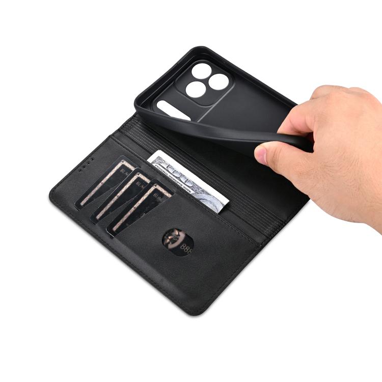 For iPhone 17 Pro AZNS Magnetic Calf Texture Flip Leather Phone Case(Black) - iPhone 17 Pro Cases by AZNS | Online Shopping UK | buy2fix