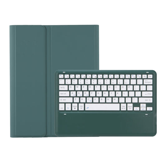 For Samsung Galaxy Tab S10+ A810B Pen Slot Detachable Bluetooth Keyboard Leather Tablet Case(Dark Green) by buy2fix