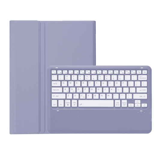 For Samsung Galaxy Tab S10+ A810B Pen Slot Detachable Bluetooth Keyboard Leather Tablet Case(Purple) by buy2fix