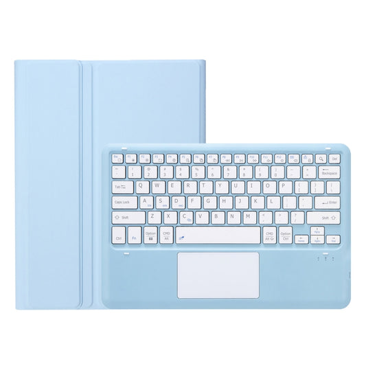 For Samsung Galaxy Tab S10+ 12.4 A810B-A Touch Pad Detachable Bluetooth Keyboard Leather Tablet Case(Sky Blue) by buy2fix