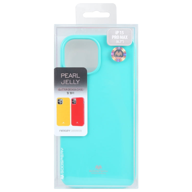 For iPhone 15 Pro Max GOOSPERY PEARL JELLY Shockproof TPU Phone Case(Mint Green) - iPhone 15 Pro Max Cases by GOOSPERY | Online Shopping UK | buy2fix