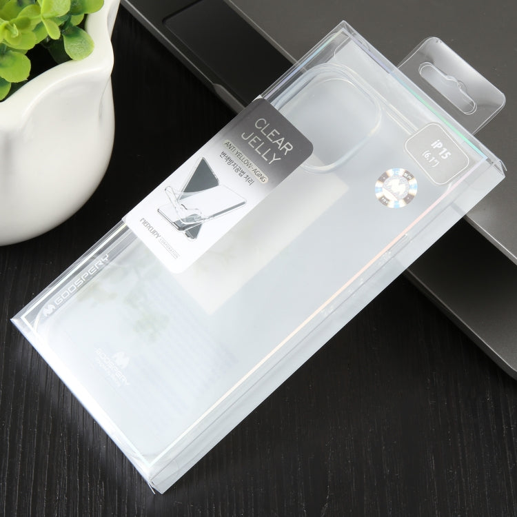 For iPhone 15 Pro GOOSPERY CLEAR JELLY Transparent TPU Soft Phone Case - iPhone 15 Pro Cases by GOOSPERY | Online Shopping UK | buy2fix