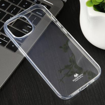 For iPhone 15 GOOSPERY CLEAR JELLY Transparent TPU Soft Phone Case - iPhone 15 Cases by GOOSPERY | Online Shopping UK | buy2fix