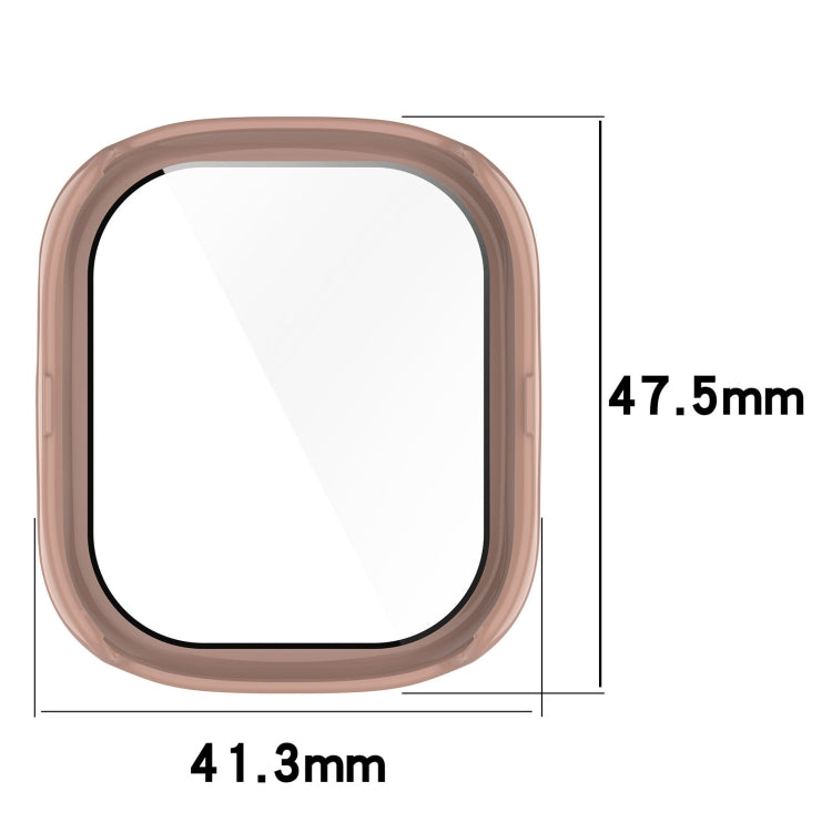 For Honor Watch 4 PC + 9H Tempered Glass Integrated Watch Case(Ivory White) by buy2fix