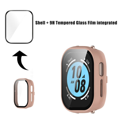 For Honor Watch 4 PC + 9H Tempered Glass Integrated Watch Case(Pink) by buy2fix