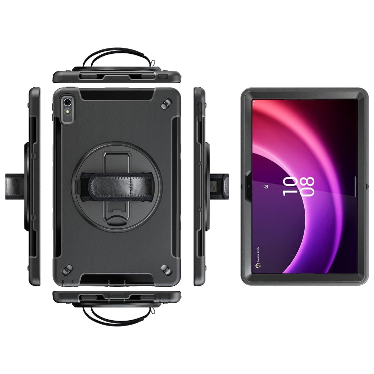 For Lenovo Tab P11 2nd Gen Multifunctional Three Proof Holder Tablet Case(Black) - Lenovo by buy2fix | Online Shopping UK | buy2fix