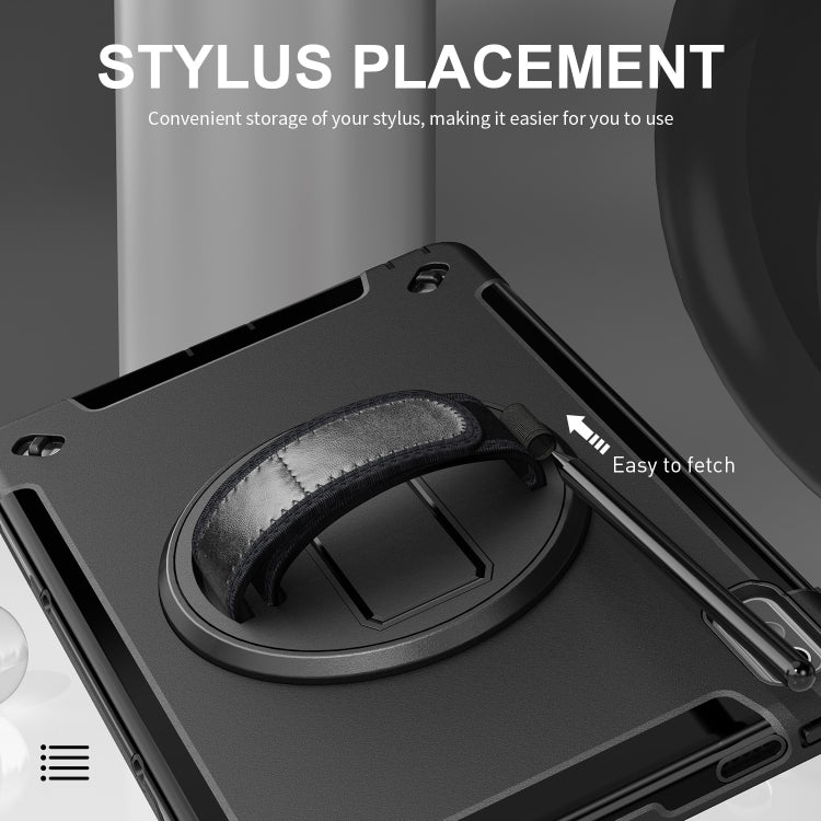 For Lenovo Tab P11 2nd Gen Multifunctional Three Proof Holder Tablet Case(Black) - Lenovo by buy2fix | Online Shopping UK | buy2fix