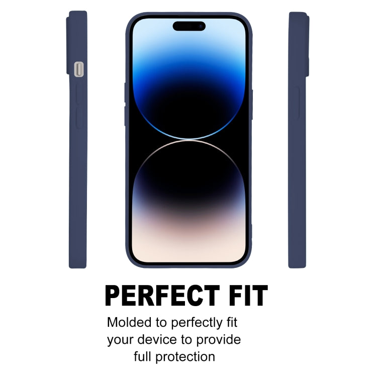 For iPhone 15 Pro GOOSPERY SOFT FEELING Liquid TPU Soft Phone Case(Dark Blue) - iPhone 15 Pro Cases by GOOSPERY | Online Shopping UK | buy2fix