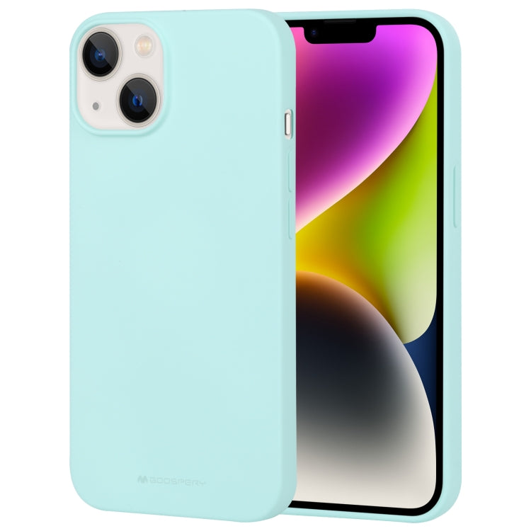 For iPhone 15 Plus GOOSPERY SOFT FEELING Liquid TPU Soft Phone Case(Mint Green) - iPhone 15 Plus Cases by GOOSPERY | Online Shopping UK | buy2fix
