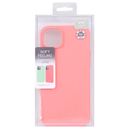 For iPhone 15 Plus GOOSPERY SOFT FEELING Liquid TPU Soft Phone Case(Pink) - iPhone 15 Plus Cases by GOOSPERY | Online Shopping UK | buy2fix