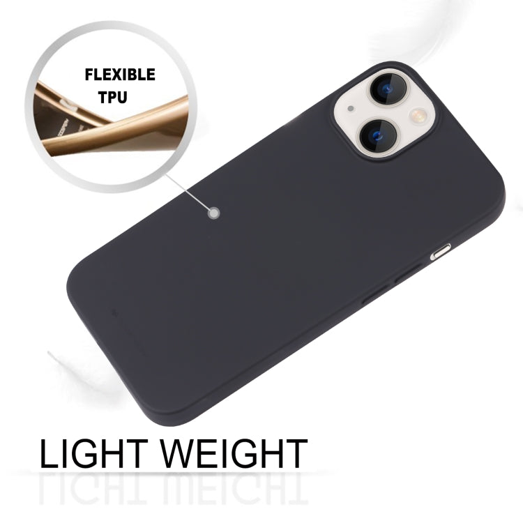 For iPhone 15 GOOSPERY SOFT FEELING Liquid TPU Soft Phone Case(Black) - iPhone 15 Cases by GOOSPERY | Online Shopping UK | buy2fix