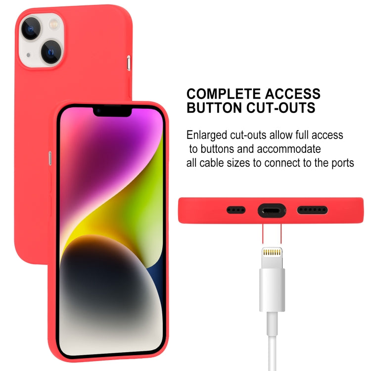For iPhone 15 GOOSPERY SOFT FEELING Liquid TPU Soft Phone Case(Red) - iPhone 15 Cases by GOOSPERY | Online Shopping UK | buy2fix