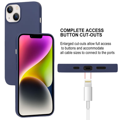 For iPhone 15 GOOSPERY SOFT FEELING Liquid TPU Soft Phone Case(Dark Blue) - iPhone 15 Cases by GOOSPERY | Online Shopping UK | buy2fix