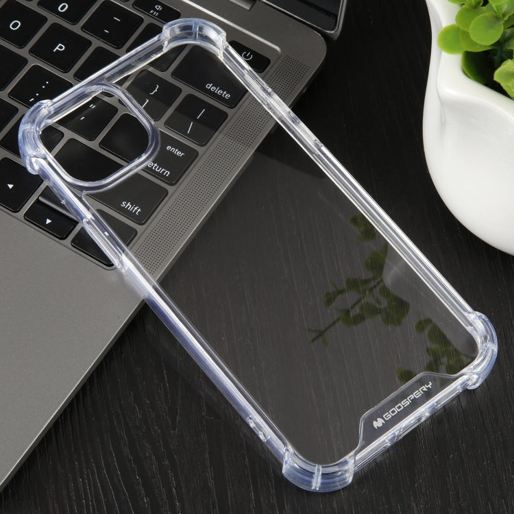 For iPhone 15 Plus MERCURY GOOSPERY SUPER Four-Corner Shockproof TPU Phone Case(Transparent) - iPhone 15 Plus Cases by GOOSPERY | Online Shopping UK | buy2fix